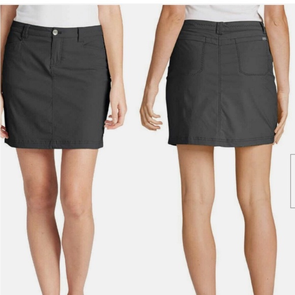 Eddie Bauer Women’s Black Adventurer 2.0 Stretch Active Skort 16 Golf Hiking - Picture 2 of 7